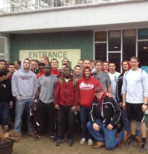 Tartan Football Players Lend Hand in Community
