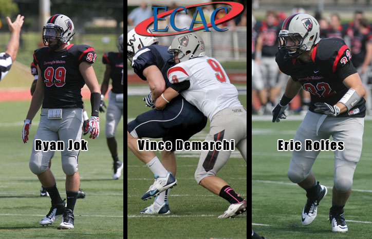 Three Carnegie Mellon Football Players Named ECAC South All-Stars