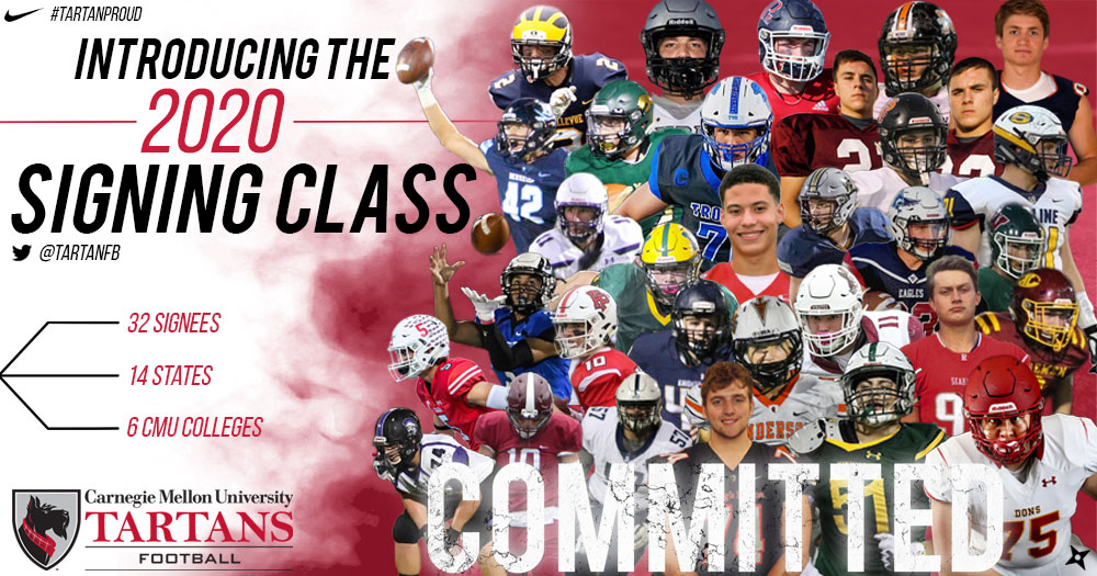 Tartan Football Announces 2020 Incoming Class
