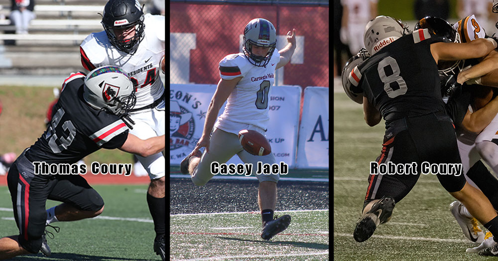Three Tartans Earn Weekly Football Honors