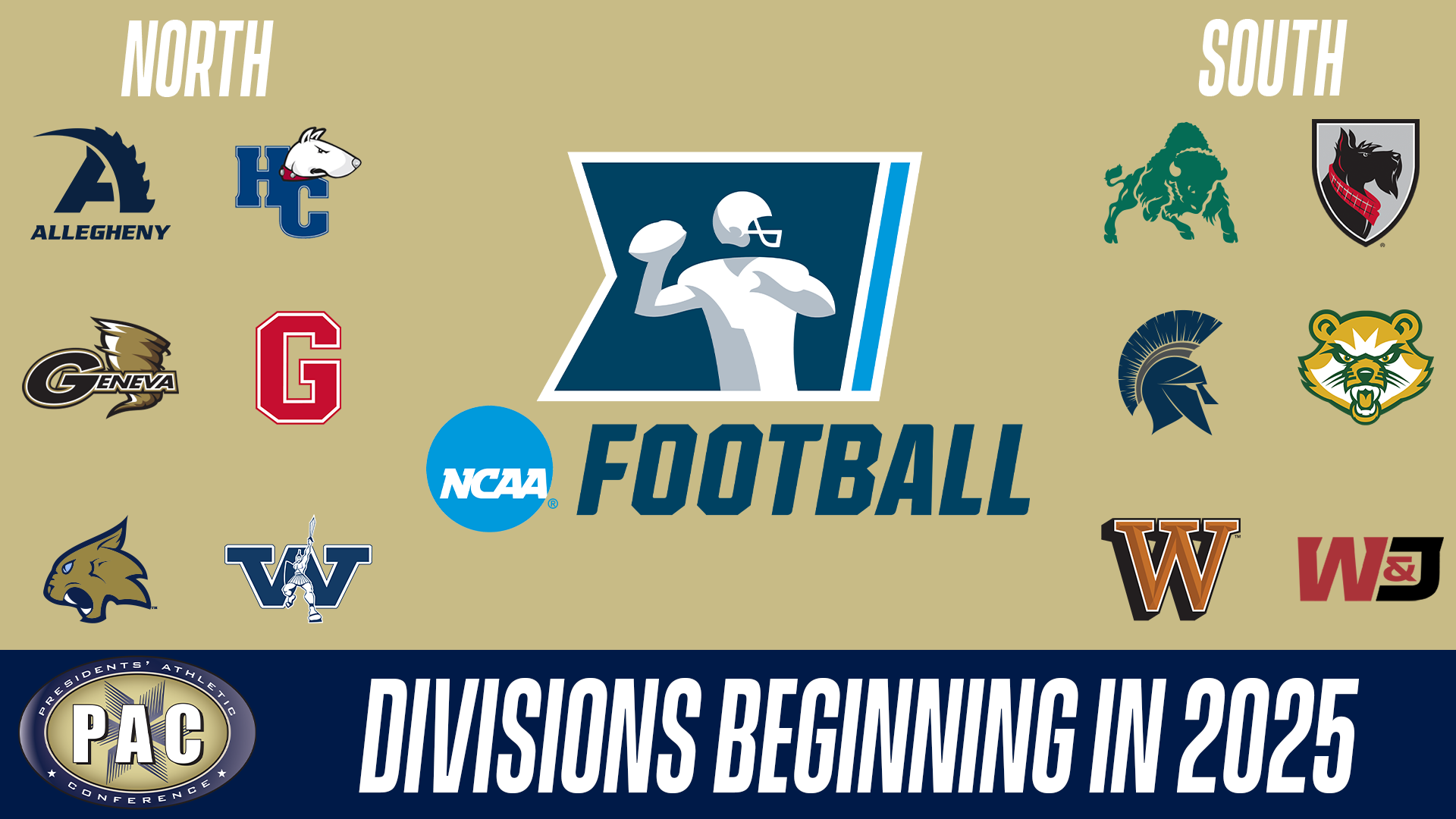 PAC Football to Start Divisional Play, Hold Championship Game in 2025