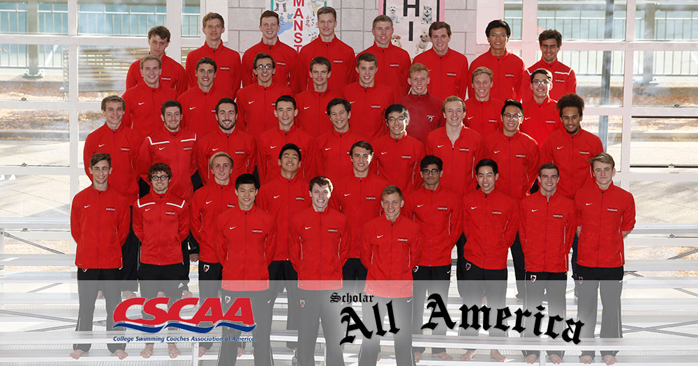 Men&rsquo;s Swimming Honored by CSCAA for Academics