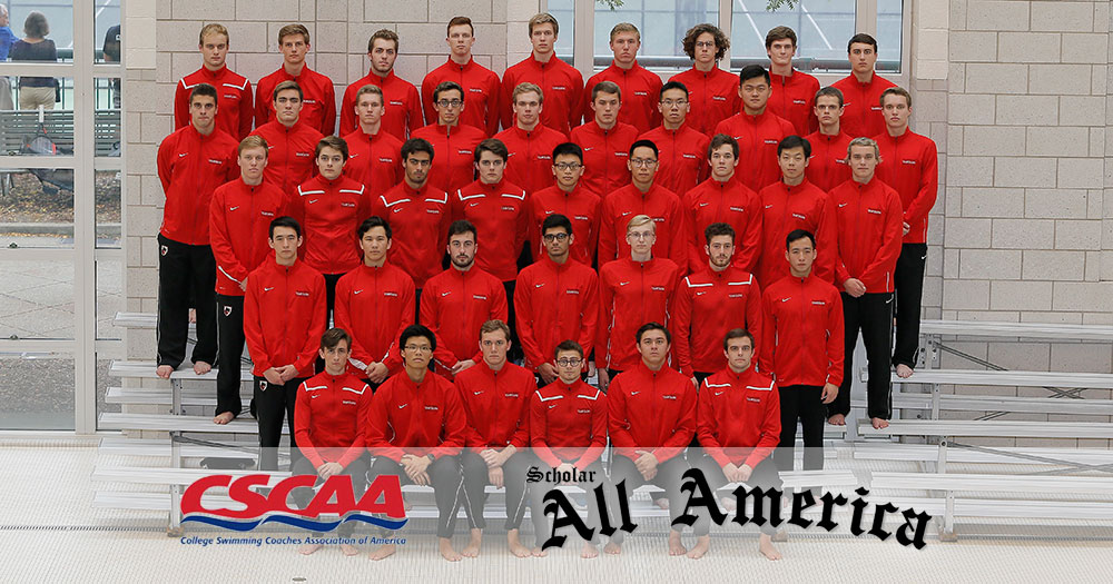 Men&rsquo;s Swimming Honored by CSCAA for Academics