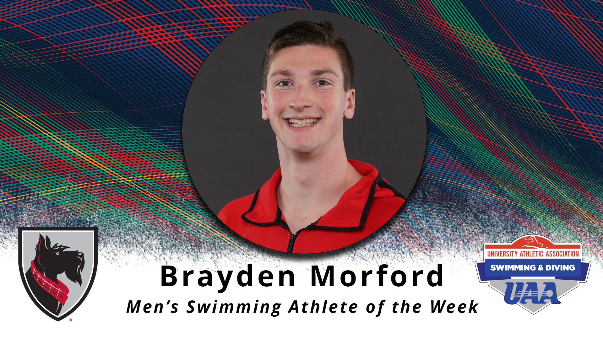 Morford Earns Fourth UAA Swimmer of the Week Award