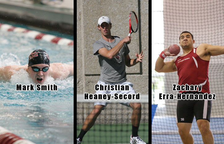 Smith, Heaney-Secord and Erra-Hernandez Named UAA Athletes of the Week