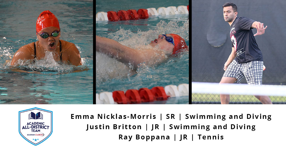 Three Earn CoSIDA Academic All-District At-Large Awards