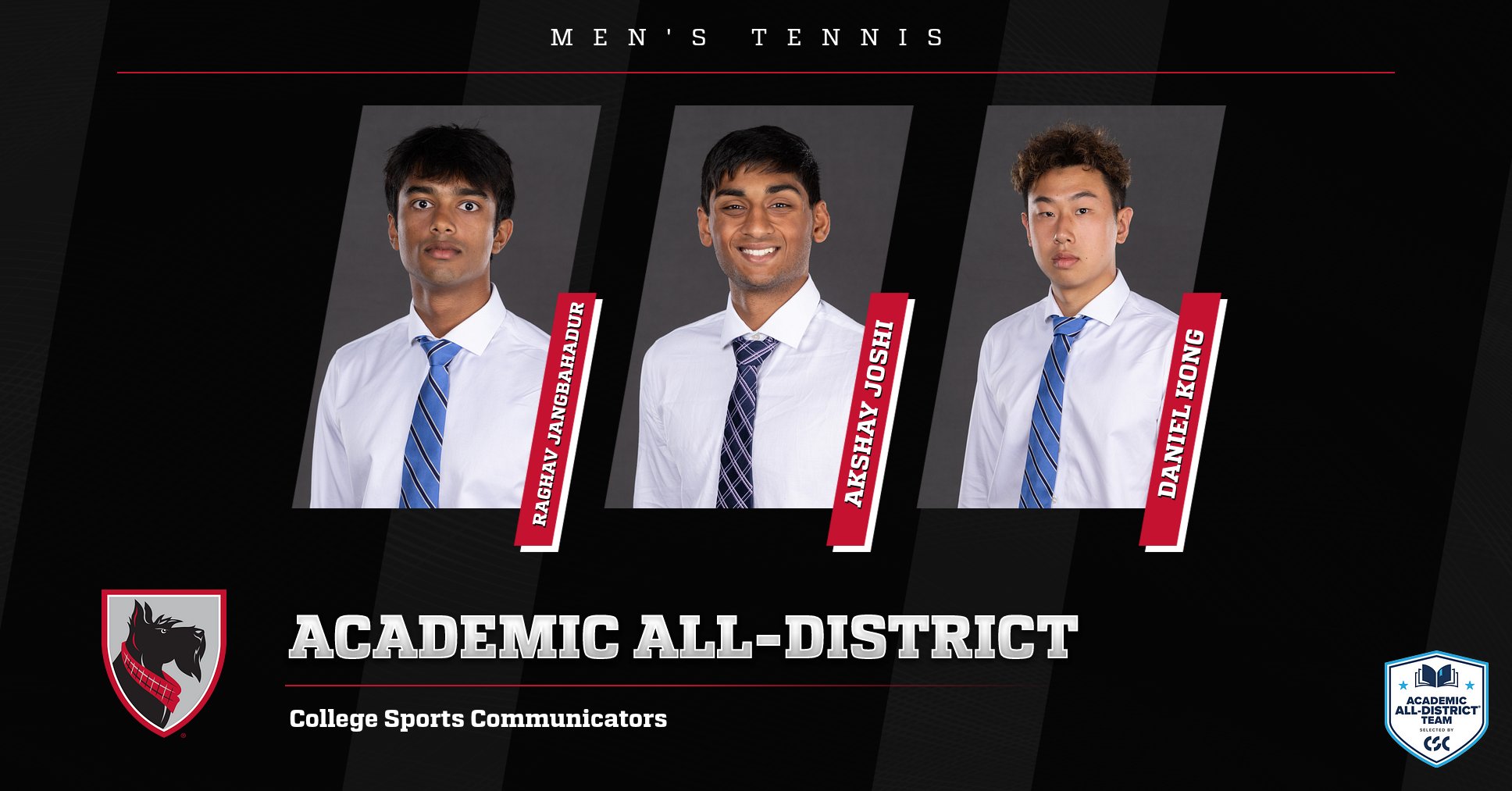 Three Named to CSC Academic All-District Team