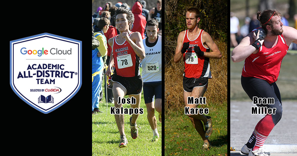 Three Men Named CoSIDA Google Cloud Academic All-District