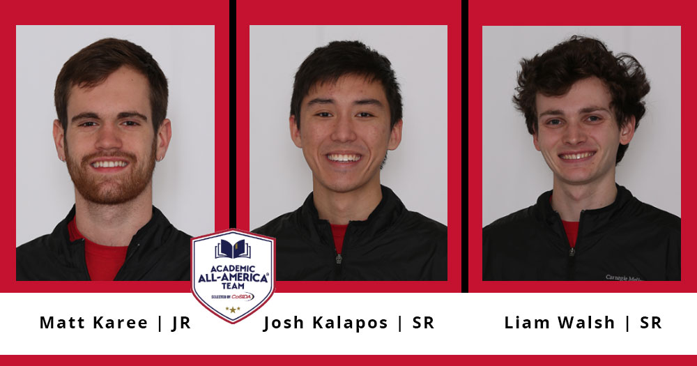 Karee, Kalapos and Walsh Named CoSIDA Academic All-Americans