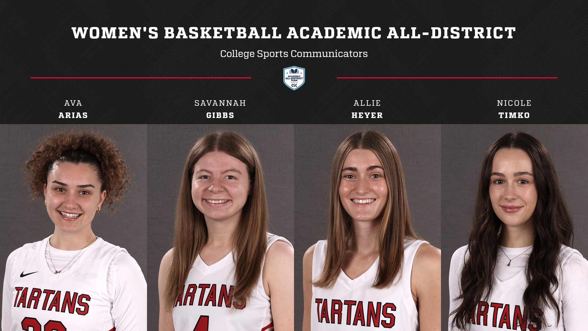 Four from Women's Basketball Honored on CSC Academic All-District Team