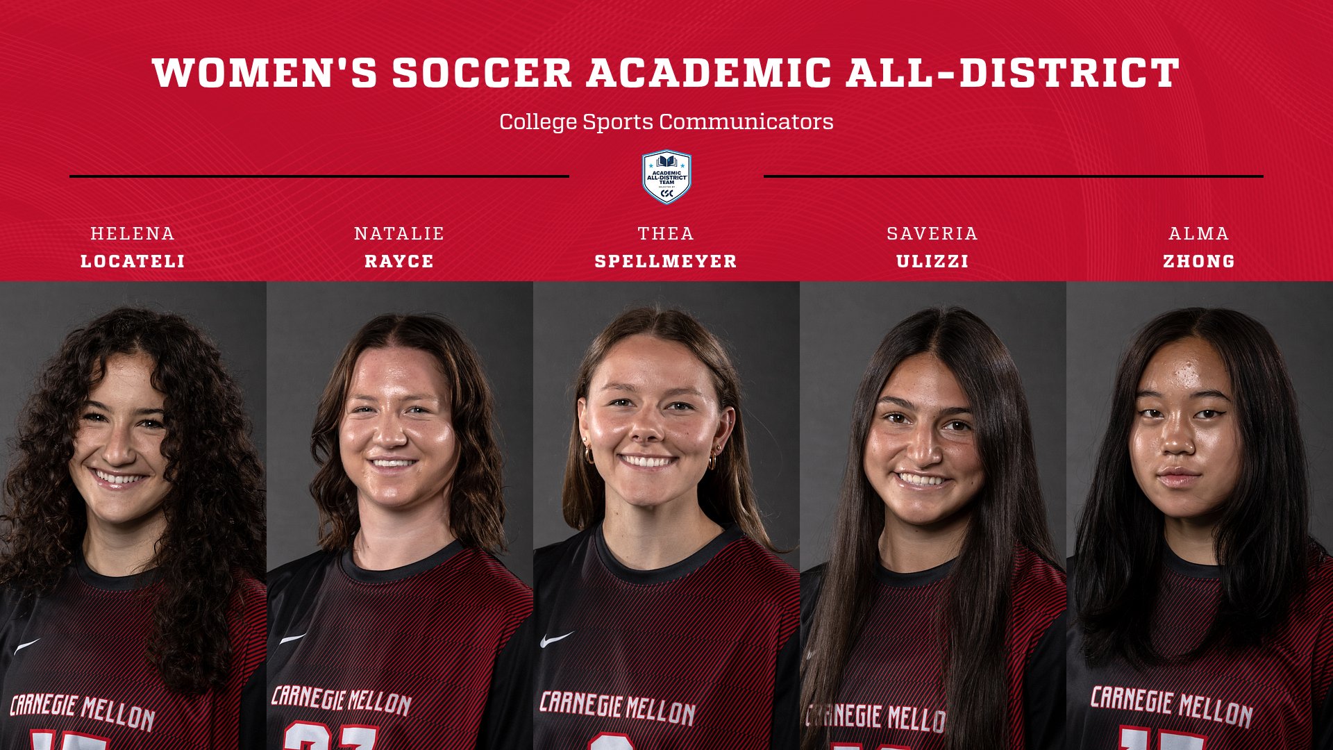 Five from Women's Soccer Honored on CSC Academic All-District Team