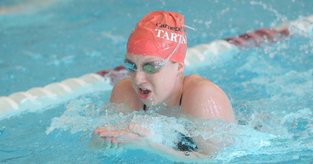 Hochstedler UAA Champion in Breaststroke; Tartans Finish Third at UAA Championships