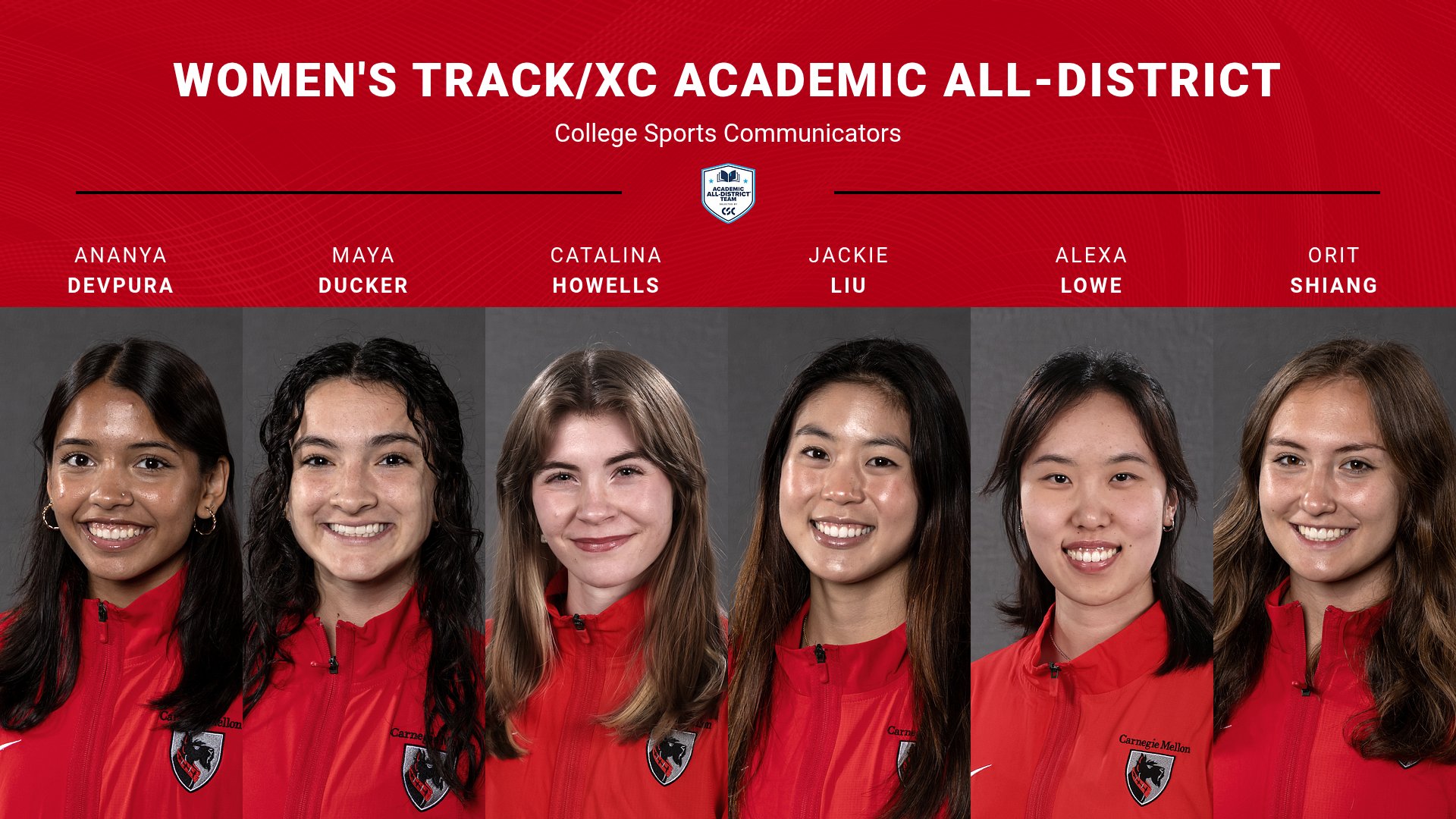 Six Named to CSC Academic All-District Team for Women's Cross Country and Track and Field